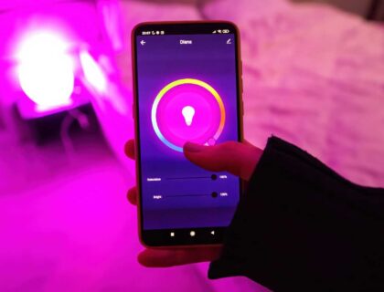 led lights controlled by phone app