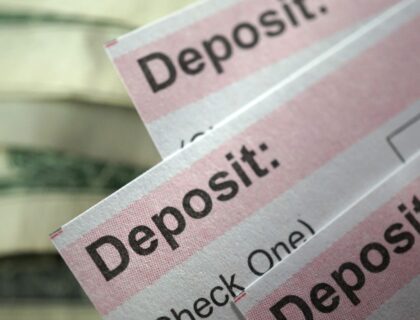 deposits in transit are ______ on a bank reconciliation.