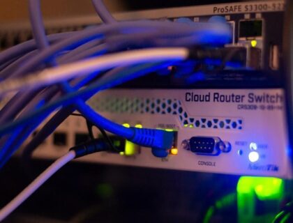 Server infrastructure that routes and processes internet traffic.