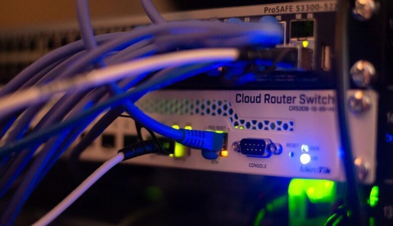 Server infrastructure that routes and processes internet traffic.